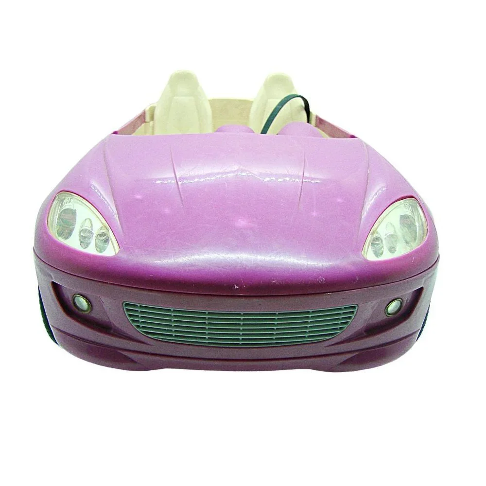 Mattel Large Barbie Convertible Just Married Car Purple Pink 2006 (K8665) 17x10